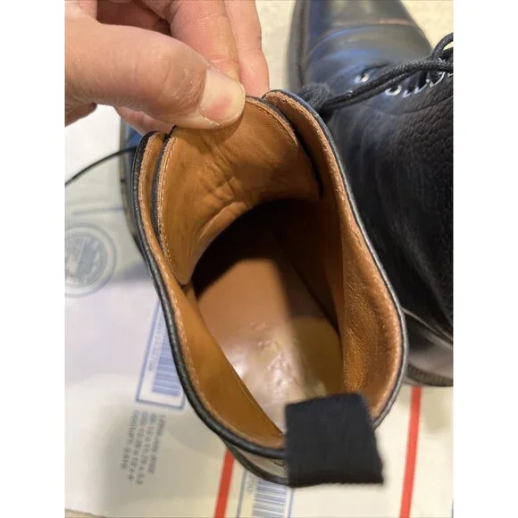 TAFT Jack Boot Men's US 7 EU 40 Black Leather Cap Toe Boots Made In Spain EUC - Picture 11 of 13